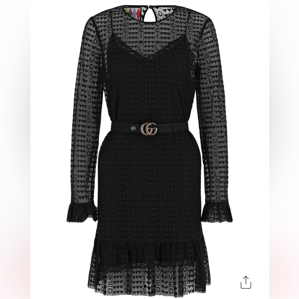 Elegant Black Lace Dress